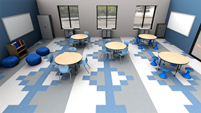 Elementary Flexible Arrangement Classroom - Overall View